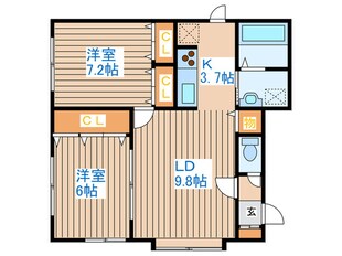 パストラーレLussoの物件間取画像